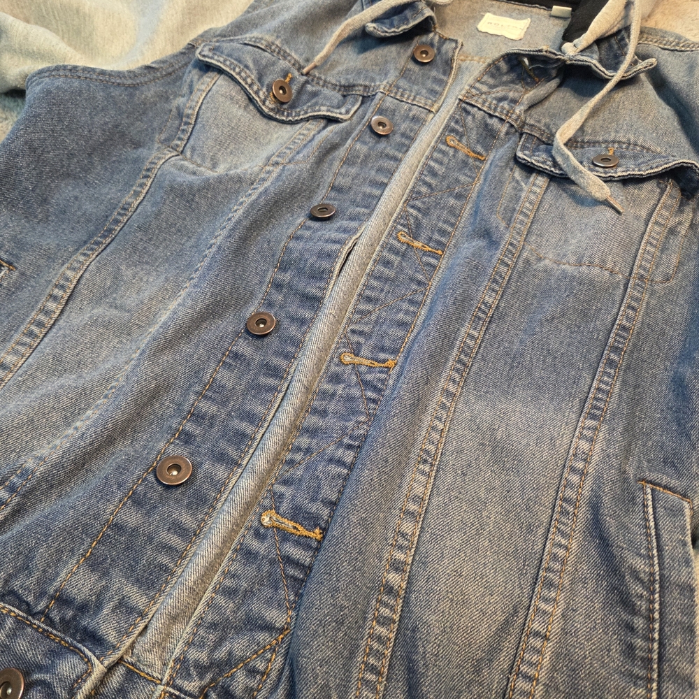 Holton Canvas Woman's XL Blue Jean Jacket - Picture 3 of 14